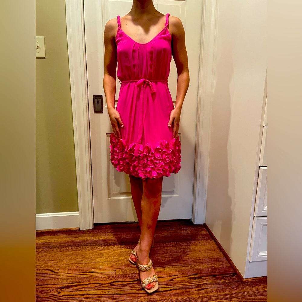 Vintage (2003) Yoana Biraschi hot pink party dress